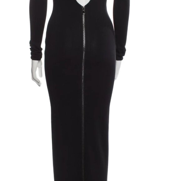 PIERRE BALMAIN Bateau Neckline Long Dress XS US 2 - Picture 2 of 2